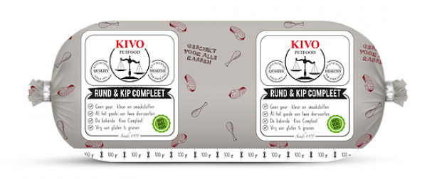 Kivo - Barf - Rind & Huhn komplett 500g